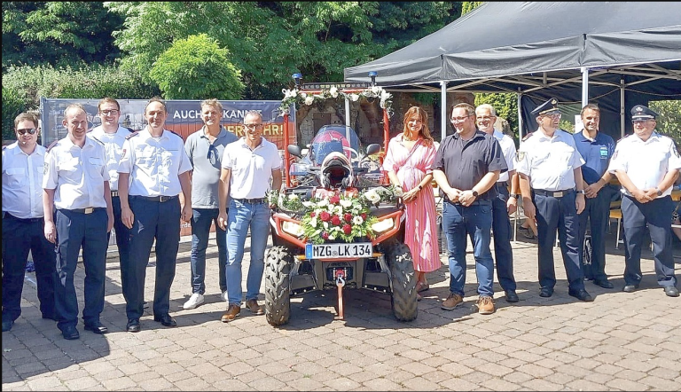 Indienststellung des neuen ATV in Honzrath