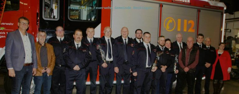 Jahreshauptversammlung im Löschbezirk Beckingen