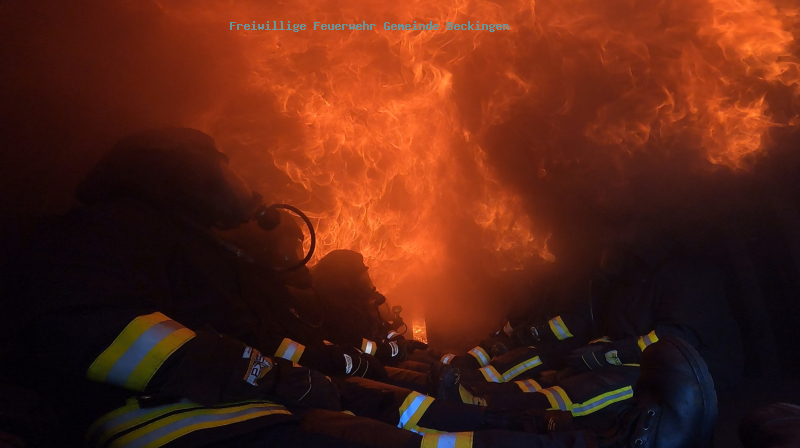 Realbrandausbildung der Feuerwehren der Gemeinden Beckingen und Rehlingen-Siersburg