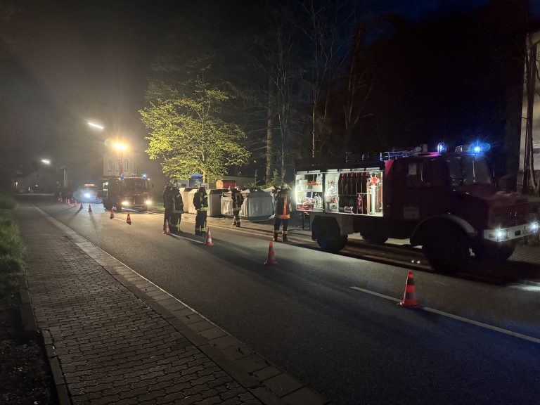 Containerbrand in Honzrath