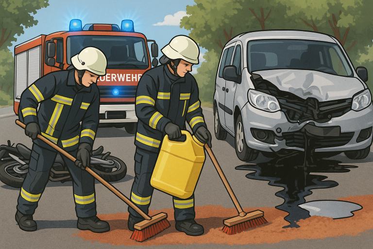 Auslaufender Kraftstoff klein