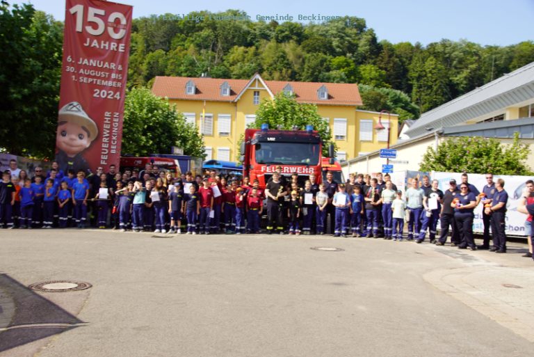 Zum Programm des Kreisfeuerwehrtages in Beckingen gehörte auch ein Wettkampf der Jugendfeuerwehren