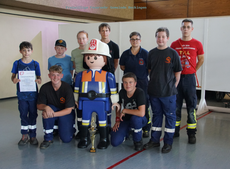 Zum Programm des Kreisfeuerwehrtages in Beckingen gehörte auch ein Wettkampf der Jugendfeuerwehren