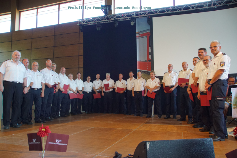 Die Freiwillige Feuerwehr des Löschbezirks Beckingen feierte ihr 150jähriges Bestehen zusammen mit dem Kreisfeuerwehrtag 