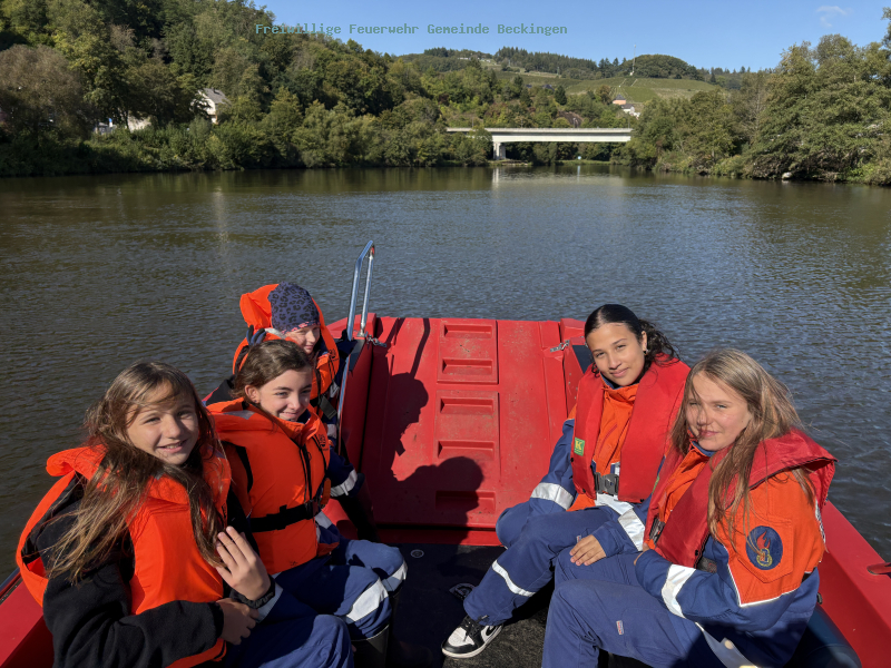 Gemeinsamer Bootsausflug der Jugendfeuerwehren Reimsbach und Beckingen