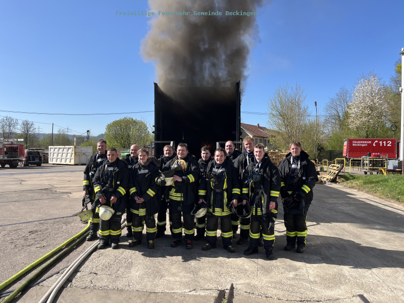 Realbrandausbildung der Feuerwehren der Gemeinden Beckingen und Rehlingen-Siersburg