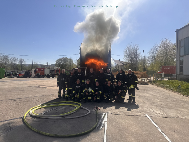 Realbrandausbildung der Feuerwehren der Gemeinden Beckingen und Rehlingen-Siersburg