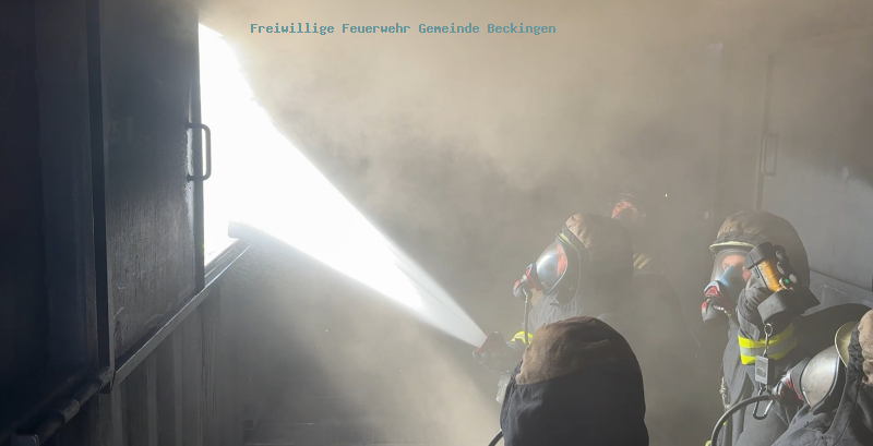 Realbrandausbildung der Feuerwehren der Gemeinden Beckingen und Rehlingen-Siersburg
