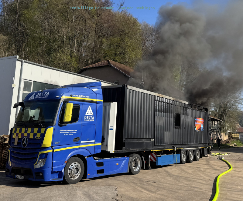 Realbrandausbildung der Feuerwehren der Gemeinden Beckingen und Rehlingen-Siersburg