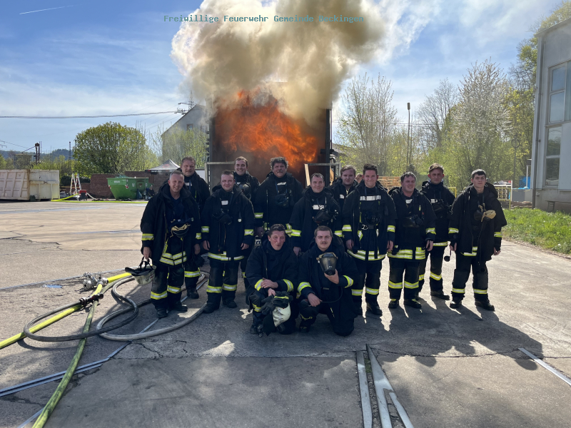 Realbrandausbildung der Feuerwehren der Gemeinden Beckingen und Rehlingen-Siersburg