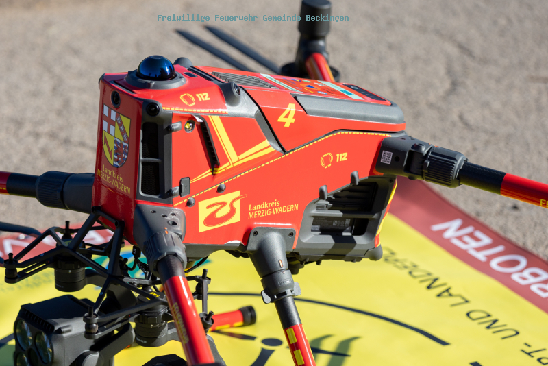 Neuer Wärmebildmultikopter des Landkreises Merzig-Wadern in Dienst gestellt