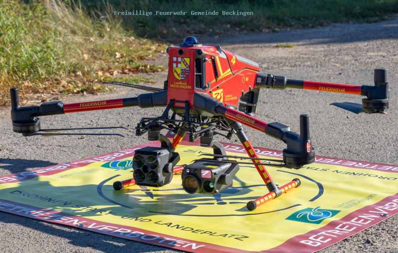Neuer Wärmebildmultikopter des Landkreises Merzig-Wadern in Dienst gestellt