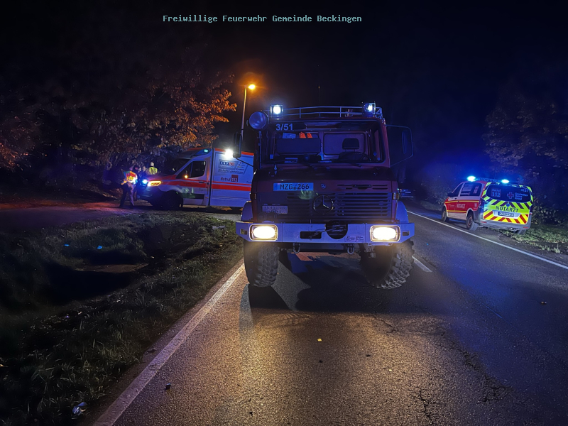 Verkehrsunfall L156 Reimsbach - Erbringen