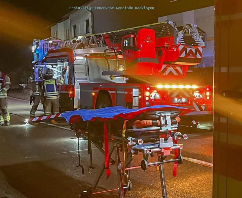 Drehleitereinsatz in Düppenweiler