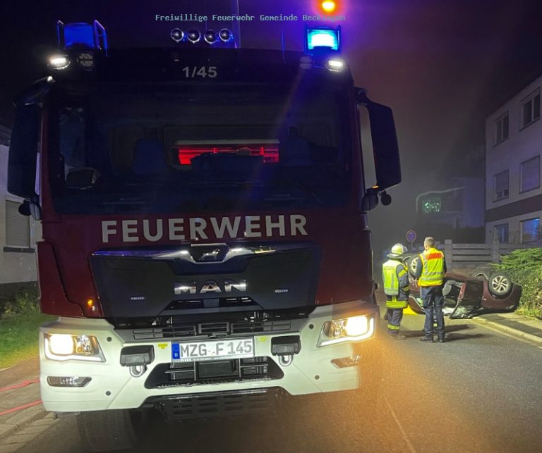 VU mit eingeklemmter Person(en)