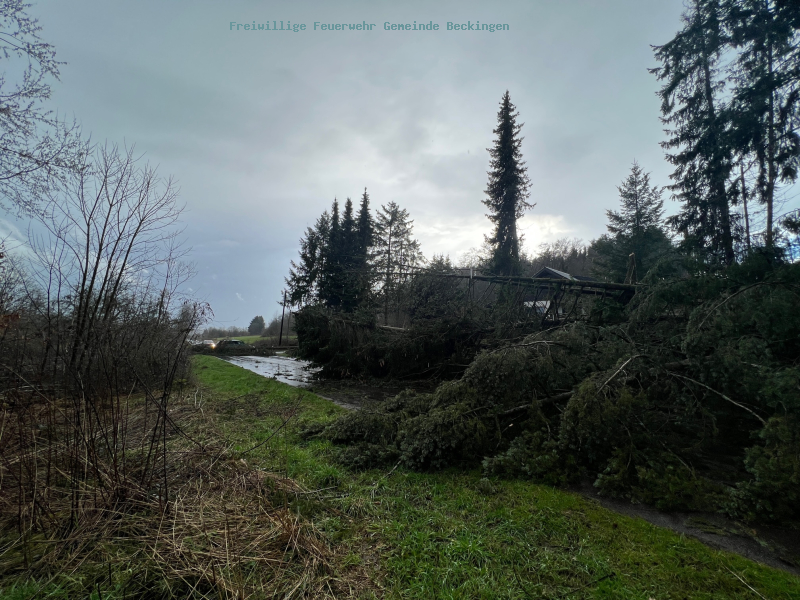 Mehrere Unwettereinsätze in der Gemeinde Beckingen