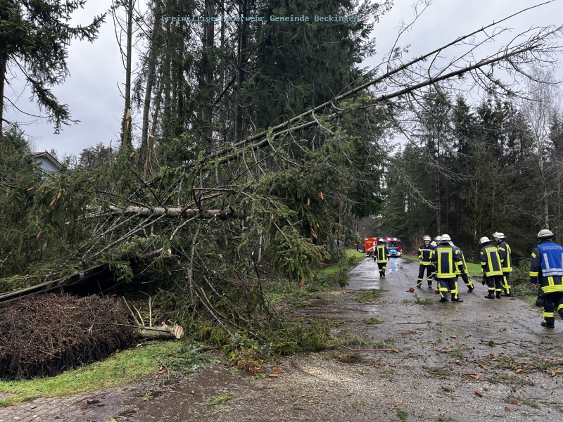 Mehrere Unwettereinsätze in der Gemeinde Beckingen