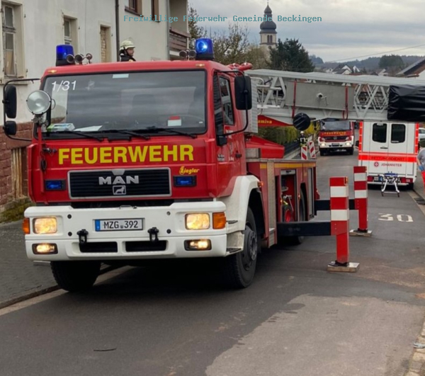 Drehleitereinsatz in Haustadt