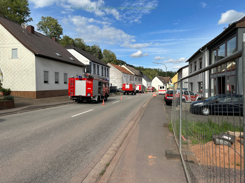 Einsatz während Oppener Feuerwehrfest