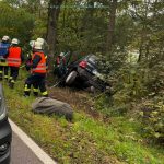 Verkehrsunfall mit eingeklemmter Person zwischen Hargarten und Brotdorf