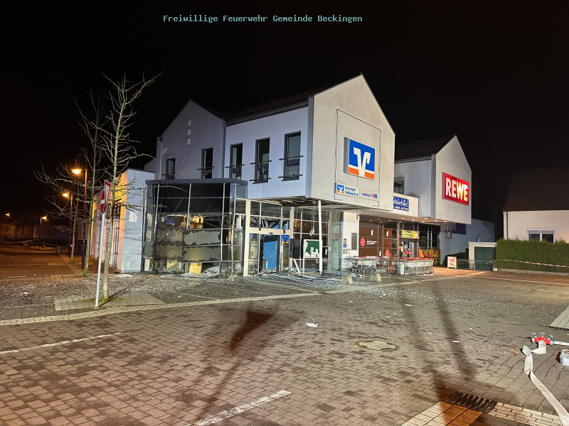 Automatensprengung in Beckingen
