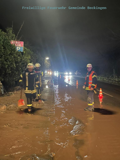 Unwetterbedingte Einsätze in der Gemeinde Beckingen