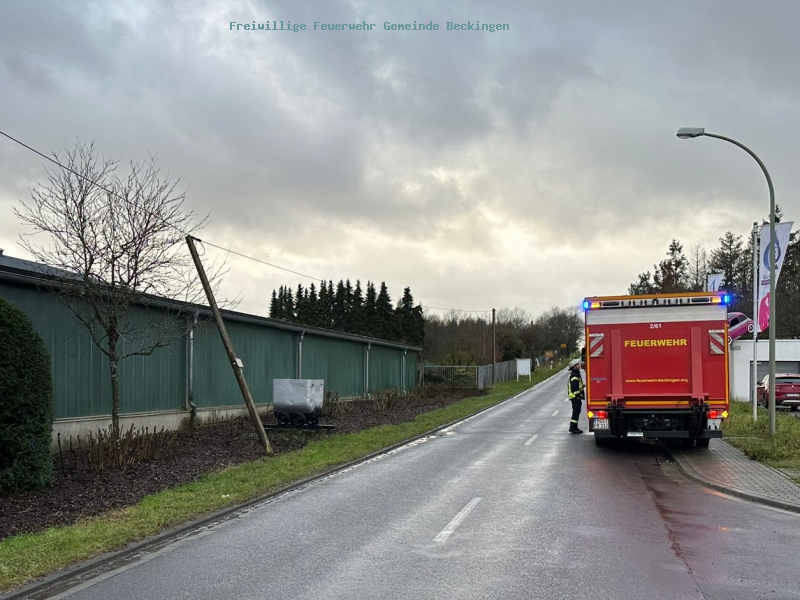 Unwetterbedingte Einsätze in der Gemeinde Beckingen
