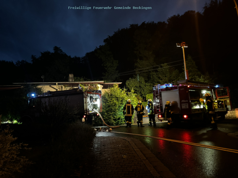 Zwei Einsätze während Unwetter in der Gemeinde Beckingen