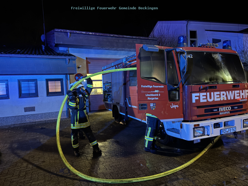 Feuer bei der Feuerwehr Hargarten