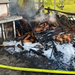 Gartenhausbrand – Neun Löschbezirke, eine Feuerwehr