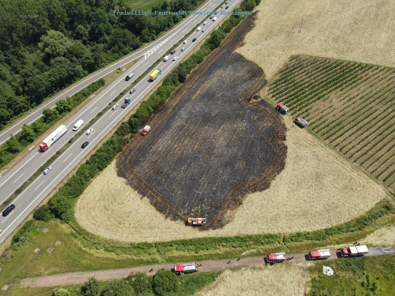 Flächenbrand bei Hilbringen