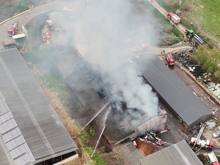 Großbrand in Wahlen