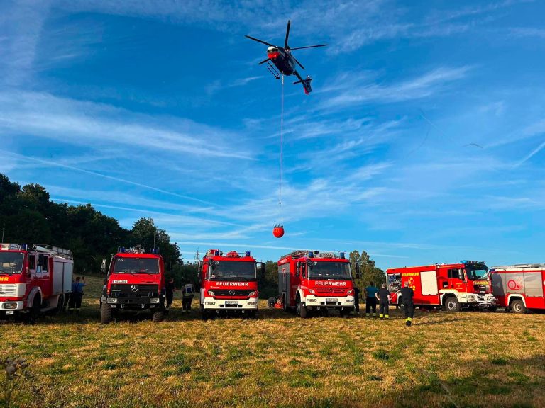 Einsatz Waldbrandzug in Kastel